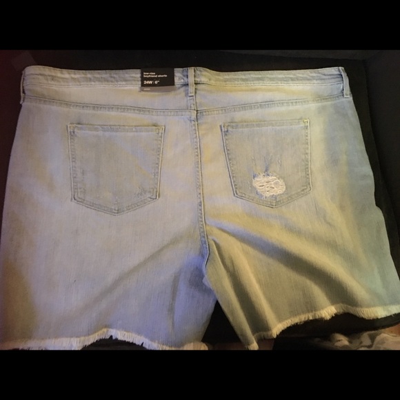 mossimo boyfriend distressed shorts 24w New - Picture 3 of 5